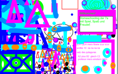 Klasse 7 a grüßt aus dem Homeschooling