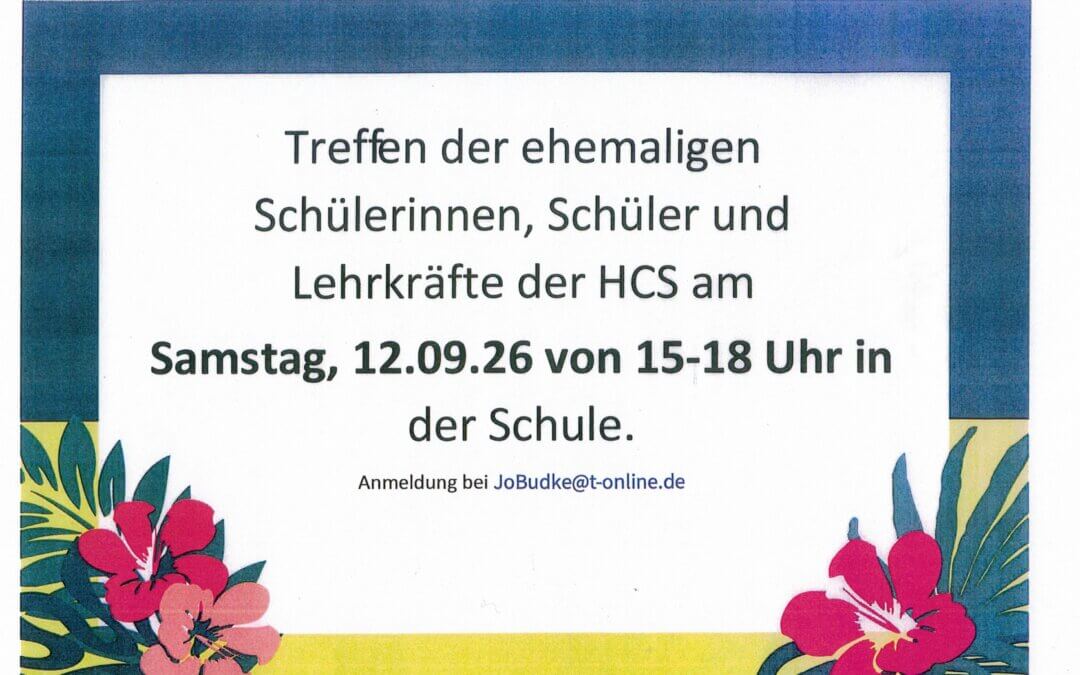 Ehemaligentreffen HCS 2026