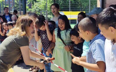 Eröffnung Schulhof B/C mit neuen Spielgeräten